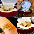 Gold Plated Name Bangle/ Bracelet for Girls & Women for Gift. 
