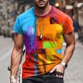 Vintage Tops Summer Men T-Shirt Tee Tribal Print O Neck Holiday Harajuku Shirt Short Sleeve Casual Male Funny Clothing Camiseta. 