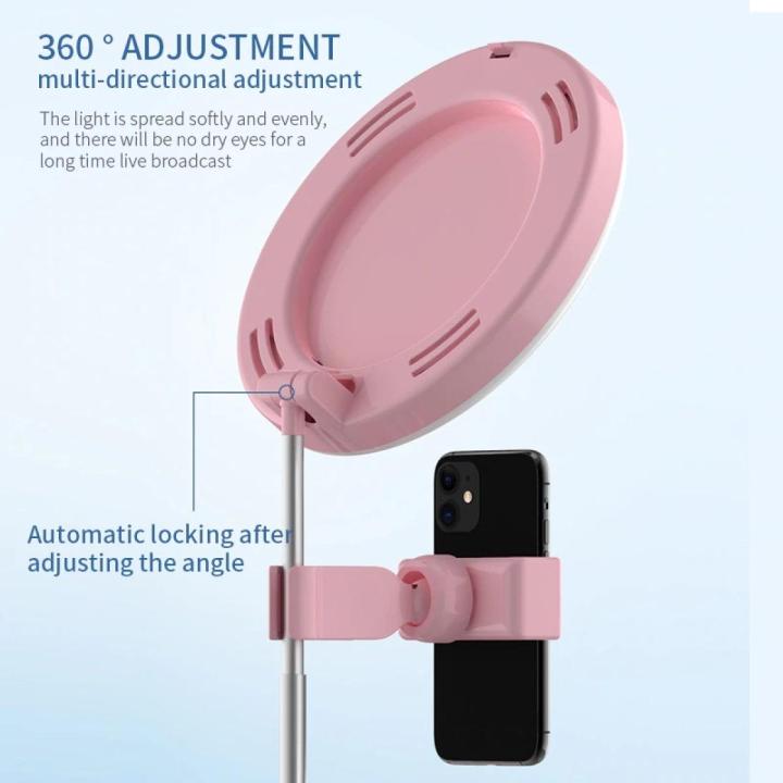 New%20Arrival%20Folding%20LED%20Ring%20Light%20Tricolor%20Fill%20Light%20For%20Selfie%20Makeup%20Photography%20Video%20Live%20Stream%20Lamp%20Stand%20Mobile%20TikTok%20Phone%20Stand%20-%20Image%208
