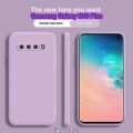 【Public】For Samsung Galaxy S10 Plus Case Classic Design Precise Cutouts Anti-Fingerprint Sweat-Resistant Smooth Touch Premium Texture Shockproof Protective Cover. 