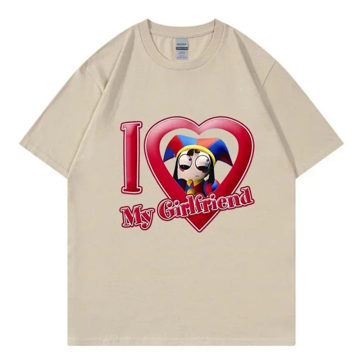 The Amazing Digital Circus Pomni T Shirt Men Harajuku Aesthetic Kawaii Tshirt Unisex Streetwear Funny Cartoon Cotton Tees Shirts