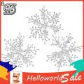 HelloWorld Christmas Snowflake Glitter Xmas Party Decoration Snow Flake Pendant. 