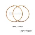Large Size Classic Round Hoop Earrings For Girls and Women. 