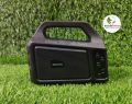 Portable Solar Rechargeable Bluetooth Speaker With LED Torch Light USB Memory Card Supported. 