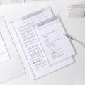 A4/A5 Acrylic File Folder Board Clipboard Document Organizer School Office Supplies. 