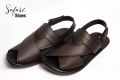 Etash shoes for life Handmade synthetic leather Sandal for men-Brown(1153). 