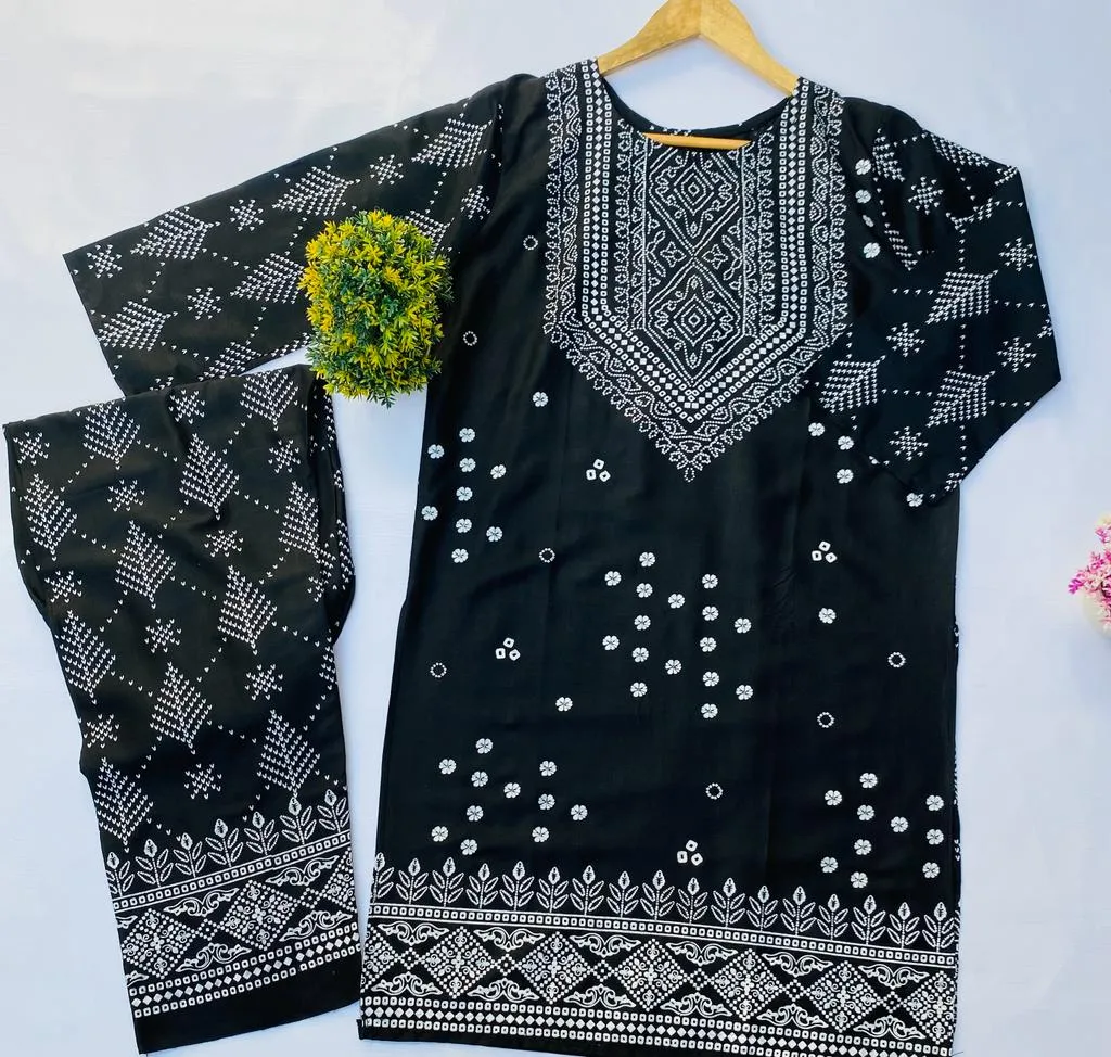Smars Fashion Stitched New Chunri 2pc dress for women