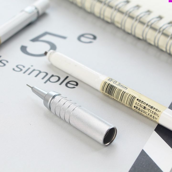 Japan%20MUJI%20Low%20Center%20Of%20Gravity%20Mechanical%20Pencil%200.5/0.3mm%20Student%20Art%20Drawing%20Metal%20Pen%20Not%20Easy%20To%20Break%20Lead%20-%20Image%205