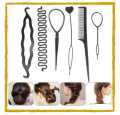 Hair Styling DIY Styling Tool Set Tail Hair Flipper Pull through Ponytail Tool French Hair Braiding Loop Tool French Centipede Braiders French Twist. 