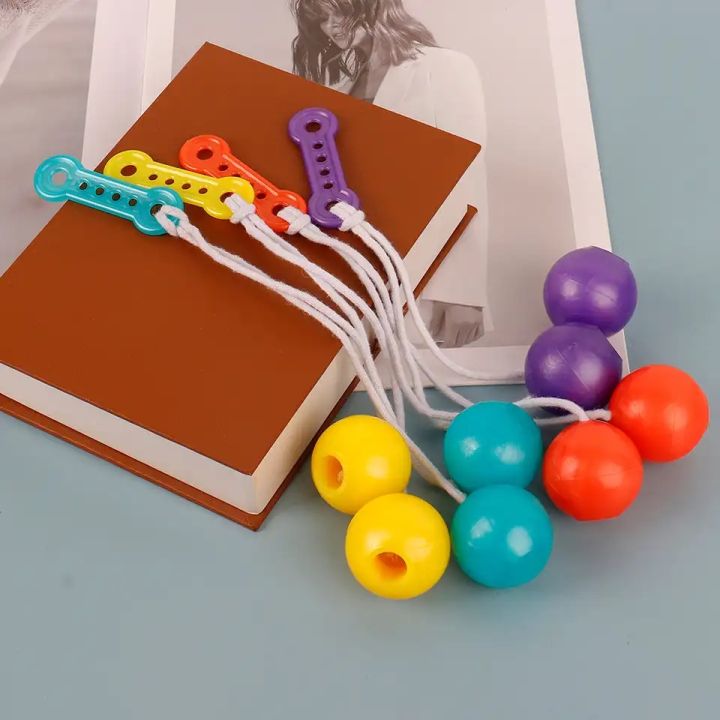 2Pcs Clackers Balls On String Balle Anti Stress Fidget Toys For Anxiety Sensory Play Juguetes  2024 New