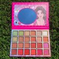 BELZGMEE 24 Colors Fashion Girl Matte Eyeshadow Palette Book Glitter Blush Eye Shadow Professional Makeup for Festival Eyes Face. 