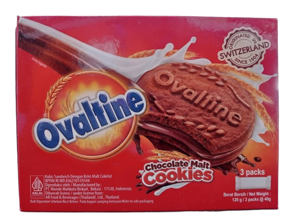 Ovaltine Chocolate Malt Cookies 120g Gift Packed