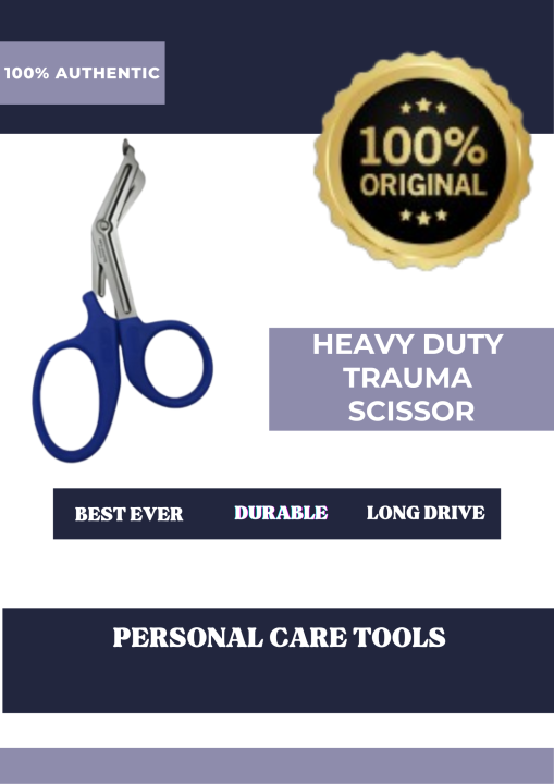 thumbnail image 2 of 5 Pack CynaMed USA EMT Shears – 7 1/2" Utility Scissors – Black – Medical First Aid 2 of 6