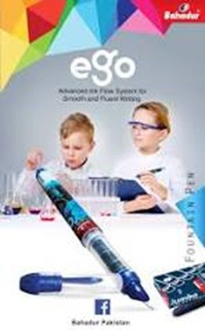 Ego 402 fountain pen 2 peises - Iridium Tipped nib Bahaadur Egoo Fountain Pen VERY GOOD FOR EXAMS Bahadur Ego  Fountain Pen
