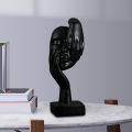 Creative Thinker Statue, Figurines Resin Ornament, Decoration Abstract Face Sculpture for Desktop Office Home Bookshelf Wedding Gift. 