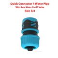 3/4 inch Universal Hose Connector with Water Stopper. 
