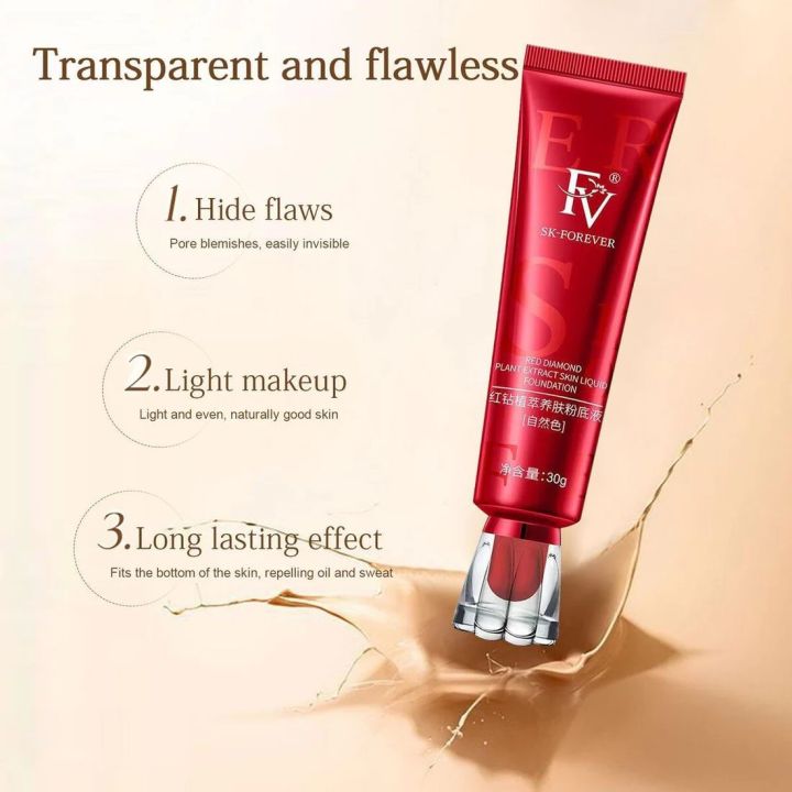 FV%20SK%20Forever%20Foundation%20Tube%20China%20Red%20Skin%20Liquid%20Real%20Diamon%20Waterproof%20-%20Image%202
