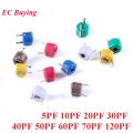 10pcs Adjustable Capacitor 5P 10P 20P 30P 40P 50P 60P 70P 120P Plastic 6mm Trimmer 5PF 10PF 20PF 30PF 40PF 50PF 60PF 70PF 120PF. 