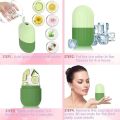 Silicone Cube Tray Shape Face Facial Ice Roller Massage Face Massage Roller Frozen Facial Reusable Ice Face Roller Skincare Tool. 