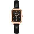Enacolor New Leather Fashion Green Watch Quartz Watch Women Girl Accessories. 