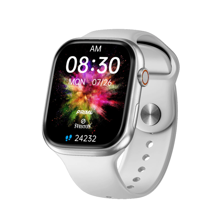 Sveston® Primo Smartwatch - Bluetooth Smartwatch with 1 year warranty for Android & iOS - Heart Rate, Sleep Monitoring, , Water Resistant Fitness Tracker - Wrist Watch For Men / Wrist Watch