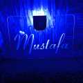Customize 3d Wall Name Light Board , 3D Light Board, Night Wall Board, Decoration Piece, Gift Piece. 