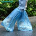 【waterfuk 5Pair Disposable waterproof thick plastic rain shoe covers anti-slip. 
