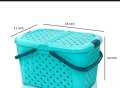 MEDIUM Plastic Mighty basket / Baby basket / storage basket with lid. 