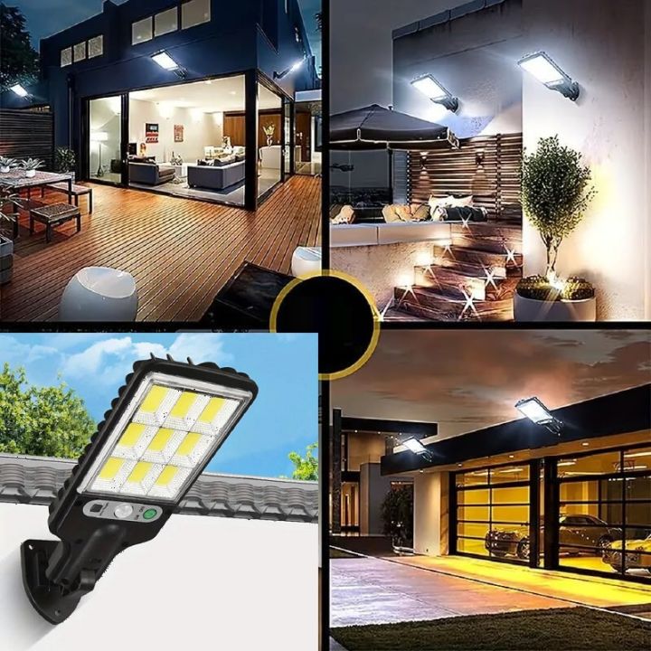 Solar Lights for Garden Patio Path Yard Solar Street Lights Outdoor Solar Lamp Waterproof Security Lighting COB Solar Powered Energy Street Light Outdoor Lamp Sensitive Light Control PIR Motion Inductor Lighting Solar Light Outdoor Garden Lamp