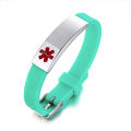 Vnox Just throw me in the trash Medical Alert ID Bracelets for Men Women Stainless Steel Tag Adjustable Silicone Rudder Band. 