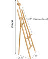 Openness - 175CM Wooden Easel - Artist Adjustable Stand For Canvas Board And Painting. 