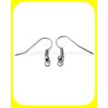 50 Pairs Of Silver Earring Hooks Base For Jewellery Making. 