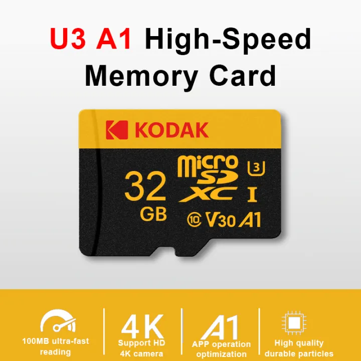 【Ready Stock+FREE Shipping+COD】New Kodak Original TF Micro SD Card 32GB ...