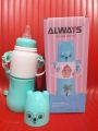 Always Feeding Penguin Design Baby Thermos Bottle Silicone Vacuum Glass Liner BPA free 230ml capacity Keep Milk Warm more than 12 hours.. 