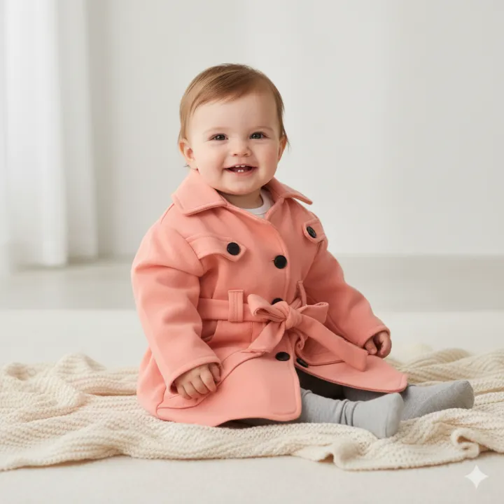 Winter%20Style%20Fleece%20Coat%20Collar%20Style%20Pockets%20and%20Fitting%20Belt%20High%20Quality%20Fabrics%20for%20Baby%20Girls%20-%20Image%2010
