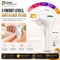 DAN TECHNOLOGY Professional IPL Hair Removal Device | Premium Permanent Hair Removal Machine | Smart Painless Laser Epilator for Face & Body. 