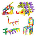 DIY Creative Building and Construction Toys  Pipe Building Block Toy for Kids - Multi Color. 