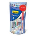 Dollar Pointer wow 0.3mm (Pack of 10) Assorted Colors Pouch Pack - Dollar Fineliner Pen - Pointer pen - Dollar Pens - Pointers. 