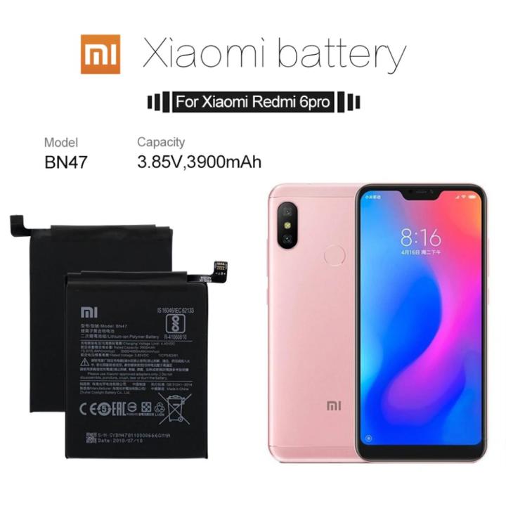 Xiaomi Redmi 6 Pro / A2 Lite Battery Replacement BN47 Battery With 3900 mAh Capacity