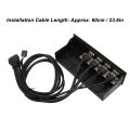 USB Front Panel Hub, High Speed 5.25in USB 3.0 Front Panel Hub for PC. 