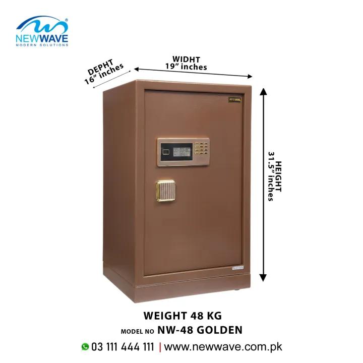 Digital%20Security%20Safe%20Locker%20NW-48%20Golden%20Secure%20Cash,%20Jewelry,%20Id%20Documents%20Size;%20D%2016"%20W%2019"%20H%2031.5%E2%80%9D%20-%20Image%202