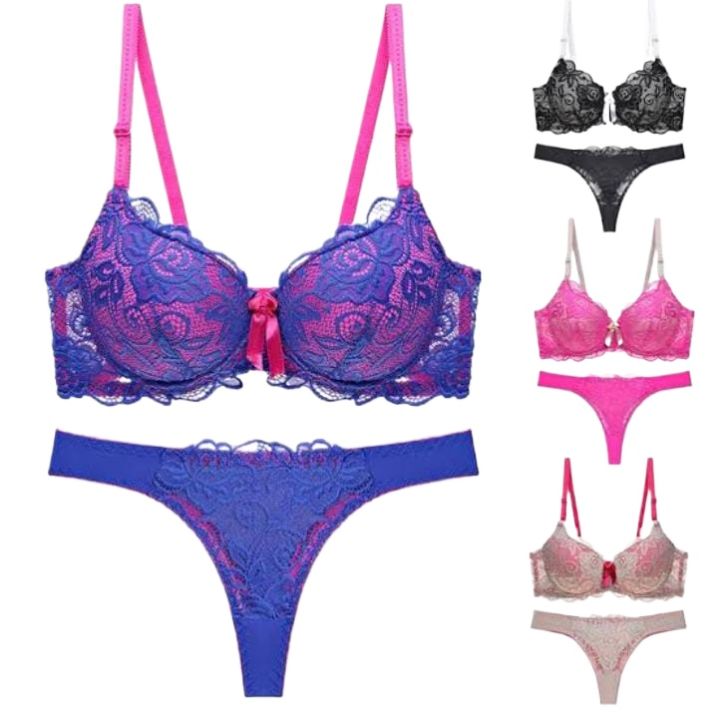 TWO TONE BRA PANTY SET