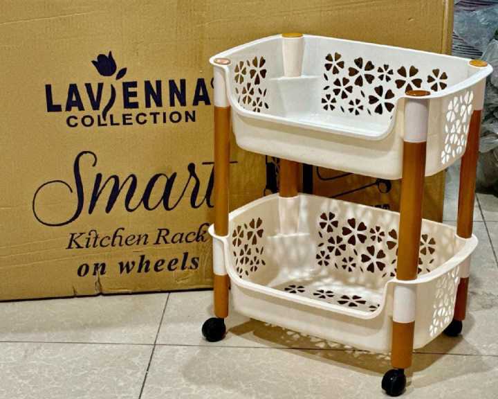 Multipurpose Rack with Wheels (2 Steps) | Daraz.pk