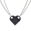 Hip hop heart shaped building block love pendant necklace men women can split block block pendant necklace couple necklace. 