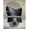 Black Leather Slipper For Men. 