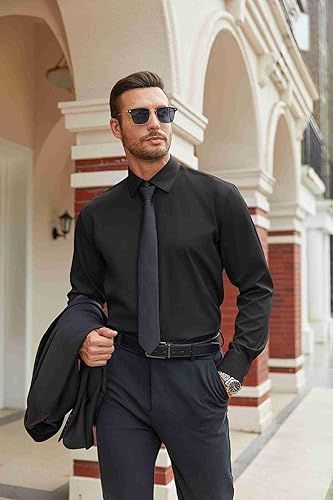Mens%20Stretch%20Dress%20Shirts%20Long%20Sleeve%20Button%20Down%20Shirt%20Regular%20Fit%20Formal%20Business%20Shirts%20-%20Image%206