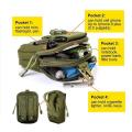 Tactical Pouch EDC Bag Compact Water- Resistant Utility Gadget Hanging Waist Saddlebag for Outdoor Sports Gadget Belt Waist Bag. 