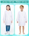 ⚪ All Sizes White Lab Coats Professional Laboratory Coat | Medical Doctor Coat | Kids & Adults Long Sleeve Lab Coat 👨‍⚕️👩‍🔬. 