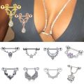 1pc Titanium Nipple Ring Women U Shape Crystal Wing Silver Color Stainless Steel Barbell Piercing Breast Cover Body Jewelry. 