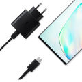 Charger - Samsung Charger - Original Samsung 45Watt Charger with Cable C to C - compatible with Samsung Galaxy S24 Ultra. S24 plus, S23 Ultra. S23 plus, S22, S22+, S22 Ultra, S20 Ultra, Note 10+, Note 10+ 5G, A91 future compatible devices - Fast Charging. 
